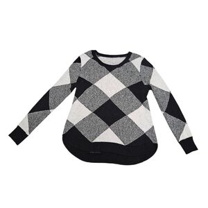 Cozy Argyle Diamond Knit Sweater – One Size Fits All